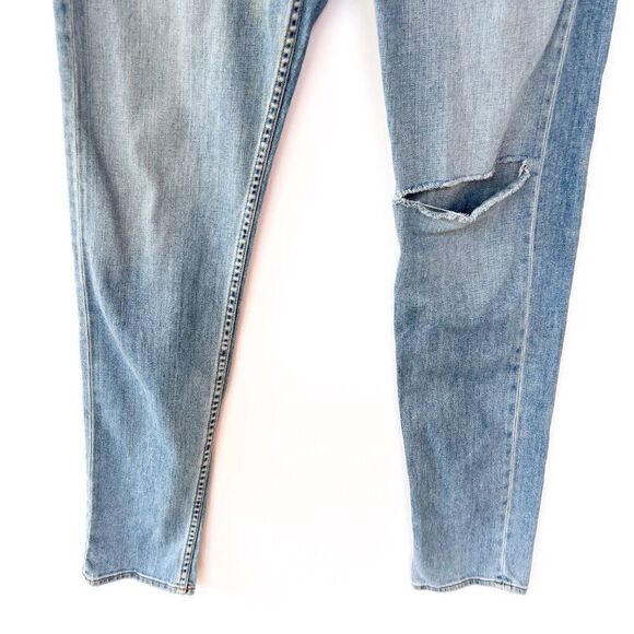 Rag & Bone Medium Wash Standard Issue Fit 1 Skinny Leg Distressed Denim Jeans 32 - Picture 5 of 8